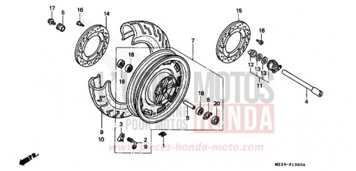 ROUE AVANT GL1500SES de 1995